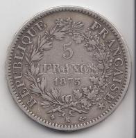 Franciaország / Modern Köztársaság 1873K 5Fr Ag "Herkules" Bordeaux (24.89g) T:3
France / ...