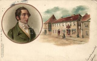 Carl Maria von Weber litho (fa)
