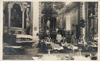 Zalán - Suta the military hospital of the Red Cross in the church, photo