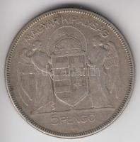 1930. 5P Ag "Horthy-jobbra" T:3