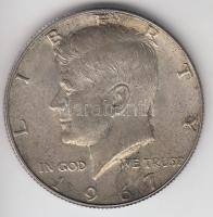 Amerikai Egyesült Államok 1967. 1/2$ Ag "Kennedy" T:2 USA 1967. 1/2 Dollar Ag "Kennedy" C:XF