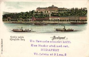 Budapest I. Királyi Palota litho (fa)
