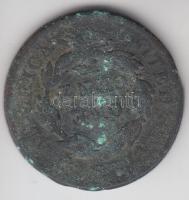 Amerikai Egyesült Államok 1832. 1c Cu T:4 Dísztokban
USA 1832. 1 "Coronet cent" Cu C:G in ...
