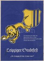 Leipzig, running lion, City Festival in 1930, So. Stpl (b)