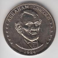 Amerikai Egyesült Államok 1984. "Abraham Lincoln" CuNi emlékérem (38mm)T:BU USA 1984. 1 Dollar Ag "Abraham Lincoln" CuNi medallion (38mm) C:BU