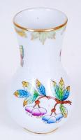 Herendi Viktória mintás mini váza, kézzel festett, jelzett, hibátlan, m:9 cm / Herend porcelain mini...