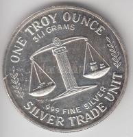 Amerikai Egyesült Államok DN befektetési Ag emlékérem (1oz/0.999) T:PP
USA ND "Silver Trade Uni...