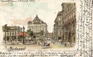 Budapest V. Városház tér litho (EB)