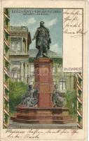 Budapest V. Széchenyi-szobor litho s: Rosenberger (levágott / cut)