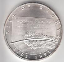 Amerikai Egyesült Államok 1991. "Bill of Rights" Ag emlékérem (1oz/0.999) T:BU USA 1991. "Bill of Rights" Ag medallion (1oz/0.999) C:BU