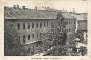 Budapest IX. Köztelek utca 1., Collegium Medicum, nagyméretű képeslap, 16 cm x 11 cm (kis szakadás / small tear)