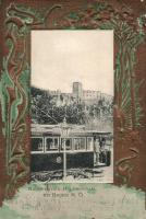 Baden bei Wien electric railway between Rauhenstein and Helenenthal, embossed frame (small tear)