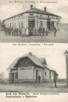 Dolní Bludovice, innkeeper and butcher shop of Joh. Kellner, Sumbark railway station (EK)