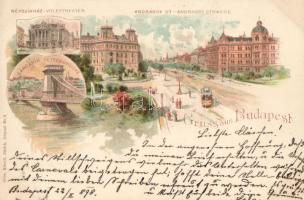 1898 Budapest litho