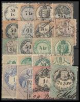 1866-1891 20 db illetékbélyeg