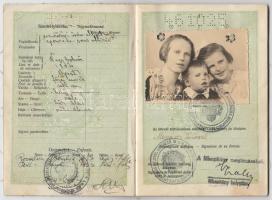 1935 Puhafedeles, fényképes, magyar útlevél / Hungarian passport