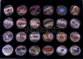 Libéria 2001-2004. 10$ "Szabadság pillanatai" multicolor 2 teljes sorozat 48db klf darabja...