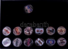 Libéria 2001-2004. 10$ "Szabadság pillanatai" multicolor 2 teljes sorozat 48db klf darabja...