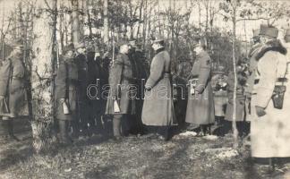 Első világháború, Habsburg József meglátogatja az olasz fronton küzdő katonákat / WWI Archduke Joseph August visits the Hungarian soldiers in Italy, photo