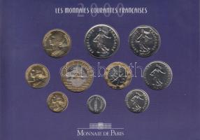 Franciaország 2000. 1c-20Fr 10klf értékű forgalmi sor dísztokban T:BU
France 2000. 1 Centime - 20 Fr...