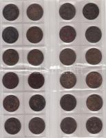 Franciaország 1853-1917. 10c 24xklf! T:vegyes France 1853-1917. 10 Centimes 24 pices of different date C:Mixed