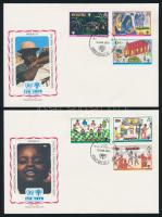 Year of Children diff. sets + block on FDCs, A gyerekek éve klf sorok + blokk FDC-n