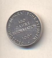 NDK 1967. "Thomas Müntzer - 450 éves a Reformáció Ag emlékérem (8.79g/25.5mm) T:2
GDR 1967. &qu...