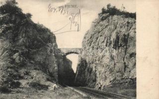 Fiume railroad in the gullet