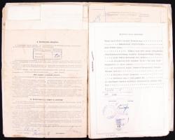 cca 1900-1950 Tucatnyi vegyes idegen nyelvű irat (német, angol, ukrán, cseh, stb.)