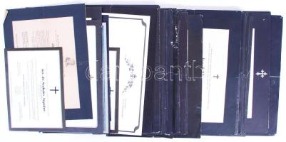 cca 1900-1990 100db, főleg háború előtti gyászjelentés