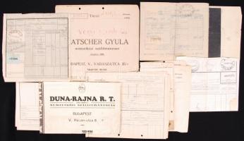 cca 1920-1960 11db fuvarlevél