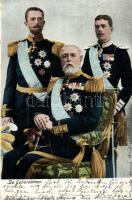 Three generations of the Swedish royal family; Oscar, Gustav, Gustaf Adolf (b)