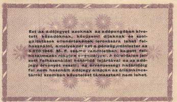 1946. 50.000AP + 100.000AP T:I,II + 1.000.000AP hátlapon fordított címer! T:III