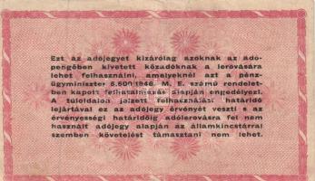 1946. 50.000AP + 100.000AP T:I,II + 1.000.000AP hátlapon fordított címer! T:III