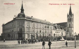 Keszthely Főgimnázium és katolikus templom (EB)