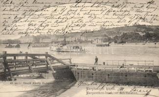 Budapest XIII. Margitsziget, hajókikötő, Divald