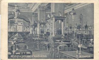 Budapest VIII. Spolarich Kávéház belső (fa)
