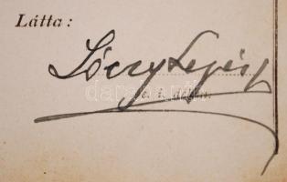 1902-1903 Leckekönyv a Királyi Magyar Tudományegyetem Bölcsészettudományi Karáról számos neves profe...