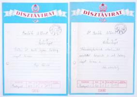 1952 2db szocreál dísztávirat esüvőre