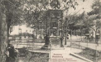 Pozsony Lajos Kossuth square, promenade (wet damage)