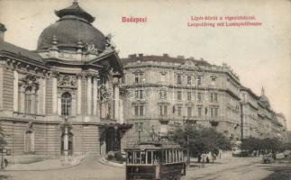 Budapest XIII. Lipót körút, Vígszínház, villamos