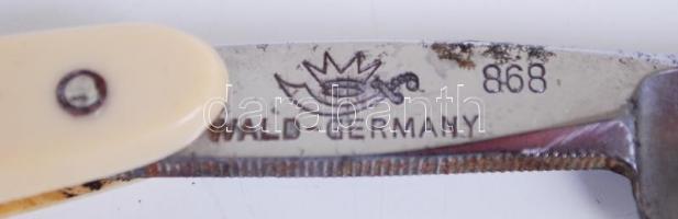 Ern Wald-Germany, jelzett, régi borotva, h: 24 cm / Old german razor