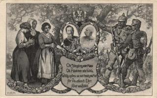 Franz Joseph and Frederick III, patriotic propaganda