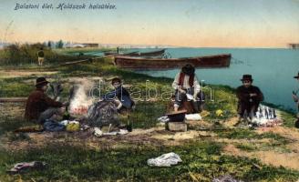 Balaton halászok halsütése, Divald & Monostory (fl)