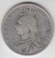 Nagy-Britannia 1890. 1/2Cr Ag "Viktória" T:3 Great Britain 1890. 1/2 Crown Ag "Victoria" C:F