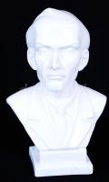 Herendi Bartók büszt, fehér mázas, hibátlan, jelzett, m: 20cm / Herend porcelain Bartok bust
