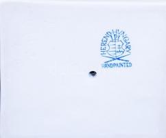 Herendi Bartók büszt, fehér mázas, hibátlan, jelzett, m: 20cm / Herend porcelain Bartok bust