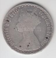 Nagy-Britannia 1857?. 1Fl Ag "Viktória" T:3 Great Britain 1857?. 1 Florin Ag "Victoria" C:F