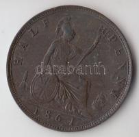 Nagy-Britannia 1861. 1/2p "Viktória" (4 bogyó) T:2 ph.
Great Britain 1861. 1/2 Penny "...