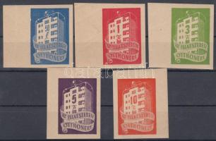 1930 Az Illatszerész otthonért segélybélyeg sor, ritka